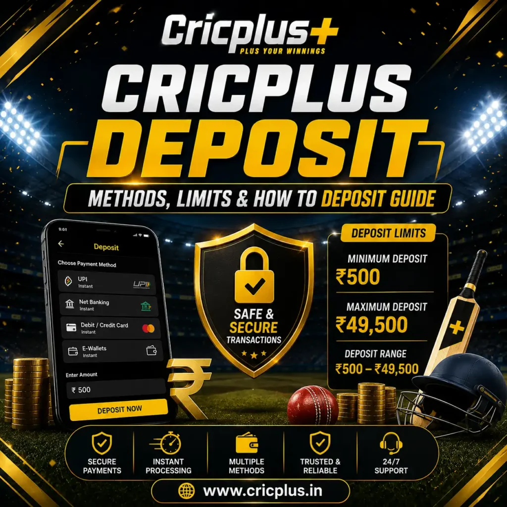 Cricplus Deposit – Methods, Limits & How to Deposit Guide